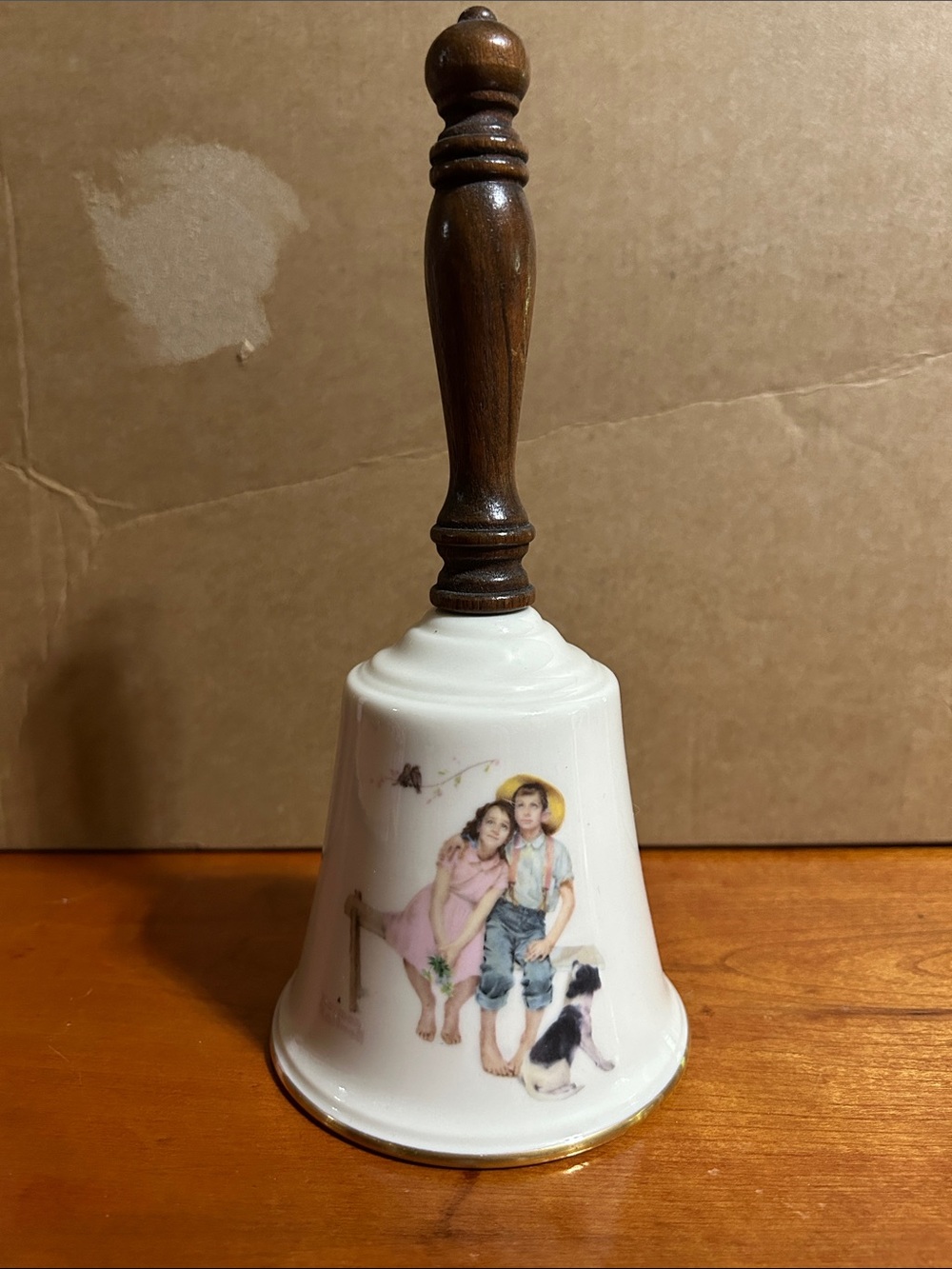 1981 Gorham Norman Rockwell vintage bell